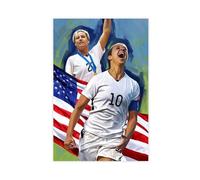 Mnyuein Poster di Carli Lloyd con giocatore di calcio 8, decorazione artistica da parete per soggiorno e camera da letto, senza cornice: 50 x 75 cm