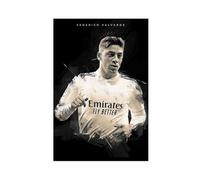 Mnyuein Poster di Federico Valverde, stampa artistica su tela, motivo: calcio 7, decorazione per camera da letto, ufficio, camera da letto, regalo, senza cornice: 40 x 60 cm