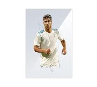Mnyuein Poster di Marco Asensio con giocatore di calcio, decorazione artistica da parete per soggiorno e camera da letto, senza cornice: 50 x 75 cm