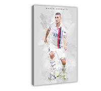Mnyuein Poster di Marco Verratti con giocatore di calcio 4, stampa su tela, decorazione per camera da letto, ufficio, camera da letto, regalo, dimensione: 40 x 60 cm