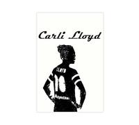 Mnyuein Poster su tela con Carli Lloyd, giocatore di calcio 0, decorazione per camera da letto, ufficio, stanza, regalo, senza cornice: 50 x 75 cm