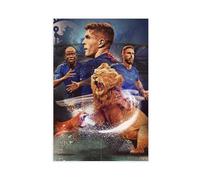 Mnyuein Poster su tela con giocatore di calcio Olivier Giroud N'Golo Kante, decorazione artistica da parete per soggiorno e camera da letto, senza cornice: 50 x 75 cm