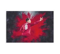 Mnyuein Poster su tela con giocatore di football Roberto Firmino, decorazione artistica da parete per soggiorno e camera da letto, senza cornice: 60 x 90 cm