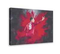 Mnyuein Poster su tela con giocatore di football Roberto Firmino, decorazione per camera da letto, ufficio, camera da letto, regalo, dimensione: 60 x 90 cm