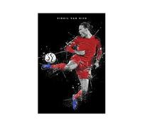 Mnyuein Poster su tela con giocatore di football Virgil Van Dijk, decorazione per camera da letto, ufficio, camera da letto, regalo, senza cornice: 50 x 75 cm