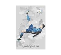Mnyuein Poster su tela di Cristiano Ronaldo, 2 poster da parete con giocatore di calcio, decorazione artistica da parete per soggiorno e camera da letto, senza cornice: 40 x 60 cm