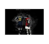 Mnyuein Poster su tela di Marco Materazzi Rui Costa, decorazione artistica da parete per soggiorno, camera da letto, senza cornice: 60 x 90 cm