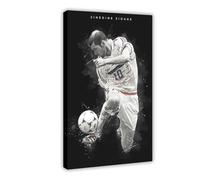 Mnyuein Zinedine - Poster su tela Zidane, decorazione per camera da letto, ufficio, camera da letto, regalo, dimensione: 40 x 60 cm