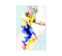 Mnyuein Zlatan Ibrahimovic - Poster su tela con 3 stampe di calcio, decorazione per camera da letto, ufficio, camera da letto, regalo, senza cornice: 40 x 60 cm