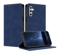 Mo-Beauty Cover Custodia per Samsung Galaxy A24 4G, Custodia Samsung A24 4G Libro, Galaxy A24 4G Cover, Portafoglio Wallet Libro Flip Case Magnetica Supporto Custodia in PU Pelle (Blu)