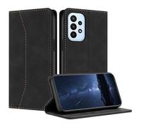 Mo-Beauty Cover Custodia per Samsung Galaxy A32 4G, Custodia Samsung A32 4G Libro, Galaxy A32 4G Cover, Portafoglio Wallet Libro Flip Case Magnetica Supporto Custodia in PU Pelle (Nero)