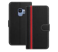 Mo-Beauty Cover Custodia per Samsung Galaxy S9, [Supporto Scomparto per carte] [Chiusura Magnetica] [Supporto Stand] Pelle PU Flip Case Custodia Cover per Samsung S9 (Nero)