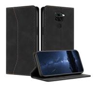 Mo-Beauty Cover Custodia per Xiaomi Redmi Note 9 4G /Redmi 10X 4G, Custodia in PU Pelle Portafoglio Protezione Antiurto Wallet Libro Flip Case Magnetica Supporto Cover a Libro con Slot (Nero)