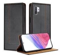 Mo-Beauty Cover per Samsung Galaxy Note 10 Plus, Premium Pelle PU Flip Libro Custodia con [Slot Schede] [Supporto Stand] [Magnetica Chiusura] Cover per Samsung Note 10 Plus - Nero