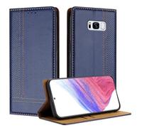 Mo-Beauty Cover per Samsung Galaxy S8 Plus, Premium Pelle PU Flip Libro Custodia con [Slot Schede] [Supporto Stand] [Magnetica Chiusura] Cover per Samsung S8 Plus - Blu