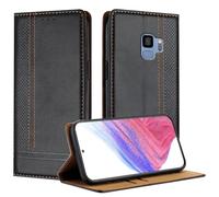 Mo-Beauty Cover per Samsung Galaxy S9, Premium Pelle PU Flip Libro Custodia con [Slot Schede] [Supporto Stand] [Magnetica Chiusura] Cover per Samsung S9 - Nero