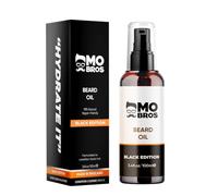 MO BRO'S Mo Bros Olio da barba 100 ml Edizione nera. Ispirato a Colonia. Formula nutriente e condizionante. Ricco di Omega e vitamina E, favorisce la crescita sana della barba.