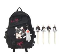 Mo Dao zu Shi Student School Bag, Wei Wu Xian/Lan Wang Ji, borsa per la scuola, zaino animato, set con penna a tracolla, regalo per i fan, Tipo 8., 43 x 32 x 13 cm