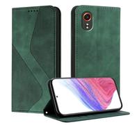 Mo-Somnus Cover per Galaxy Xcover 7 5G, Custodia Samsung Xcover 7 5G Portafoglio, Cover Protettiva Libro Antiurto Case Flip Wallet Custodia Pelle PU con[3 Slot per Schede][Magnetica] (Verde)