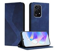 Mo-Somnus Cover per Huawei Honor 200 Lite, Custodia Honor 200 Lite Portafoglio, Cover Protettiva Libro Antiurto Case Flip Wallet Custodia Pelle PU con [3 Slot per Schede] [Magnetica] (Blu)