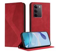 Mo-Somnus Cover per Realme 14X 5G / Realme C75 4G, Custodia Realme C75 4G Portafoglio, Cover Protettiva Libro Antiurto Case Flip Wallet Custodia Pelle PU con [3 Slot per Schede] [Magnetica] (Rosso)