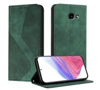 Mo-Somnus Cover per Samsung Galaxy A320 / A3 2017, Custodia Samsung A3 2017 Portafoglio, Cover Protettiva Libro Antiurto Case Flip Wallet Custodia Pelle PU con[3 Slot per Schede][Magnetica] (Verde)