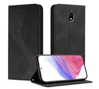 Mo-Somnus Cover per Samsung Galaxy J330 / J3 2017, Custodia Samsung J3 2017 Portafoglio, Cover Protettiva Libro Antiurto Case Flip Wallet Custodia Pelle PU con[3 Slot per Schede][Magnetica] (Nero)