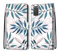 Mo-Somnus Cover per Samsung Galaxy S20, Custodia in PU Pelle Magnetica Libro Flip Caso Antiurto Portafoglio [Supporto Stand] con Porta Carte e Cinturino da Polso Wallet Case (Conifere)