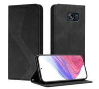 Mo-Somnus Cover per Samsung Galaxy S7 Edge, Custodia Samsung S7 Edge Portafoglio, Cover Protettiva Libro Antiurto Case Flip Wallet Custodia Pelle PU con[3 Slot per Schede][Magnetica] (Nero)