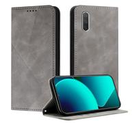 Mo-Somnus Cover per Xiaomi Mi Cc9E / Mi A3, Custodia Mi A3 Portafoglio, Cover Protettiva Libro Antiurto Case Flip Wallet Custodia Pelle PU con[3 Slot per Schede][Magnetica] (Grigio)