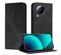 Mo-Somnus Cover per Xiaomi Mi Civi 3, Custodia Mi Civi 3 Portafoglio, Cover Protettiva Libro Antiurto Case Flip Wallet Custodia Pelle PU con[3 Slot per Schede][Magnetica] (Nero)