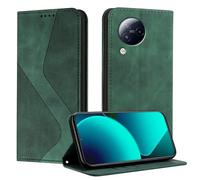 Mo-Somnus Cover per Xiaomi Mi Civi 3, Custodia Mi Civi 3 Portafoglio, Cover Protettiva Libro Antiurto Case Flip Wallet Custodia Pelle PU con[3 Slot per Schede][Magnetica] (Verde)