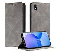 Mo-Somnus Cover per Xiaomi Redmi 7A, Custodia Redmi 7A Portafoglio, Cover Protettiva Libro Antiurto Case Flip Wallet Custodia Pelle PU con[3 Slot per Schede][Magnetica] (Grigio)