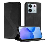 Mo-Somnus Cover per Xiaomi Redmi Note 13 PRO 5G, Custodia Mi Poco X6 5G Portafoglio, Cover Protettiva Libro Antiurto Case Flip Wallet Custodia Pelle PU con[3 Slot per Schede][Magnetica] (Nero)