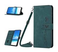 Mo-Somnus Custodia a portafoglio per Samsung Galaxy S9, Custodia Flip Pelle Portafoglio Libro Cover con cordino tracolla Supporto Stand Slot per Schede Compatibile con Samsung S9 - Verde
