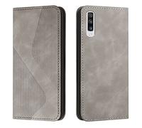 Mo-Somnus Custodia per Samsung Galaxy A50/A50S/A30S,Cover a Libro Samsung A50/A50S/A30S,Custodia Samsung A50/A50S/A30S Portafoglio in Pelle PU, Flip Magnetica Portafoglio Cover Libro Case (Grigio)