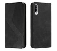 Mo-Somnus Custodia per Samsung Galaxy A50/A50S/A30S,Cover a Libro Samsung A50/A50S/A30S,Custodia Samsung A50/A50S/A30S Portafoglio in Pelle PU, Flip Magnetica Portafoglio Cover Libro Case (Nero)