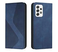 Mo-Somnus Custodia per Samsung Galaxy A72 4G/5G,Cover a Libro Samsung A72 4G/5G,Custodia Samsung A72 4G/5G Portafoglio in Pelle PU, Flip Magnetica per Samsung A72 4G/5G Protettiva Libro Case (Blu)