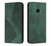 Mo-Somnus Custodia per Samsung Galaxy Xcover 4/4S,Cover a Libro Samsung Xcover 4/4S,Custodia Samsung Xcover 4/4S Portafoglio in Pelle PU, Flip Magnetica Portafoglio Cover Libro Case (Verde)