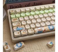 MOA PBT Keycaps Dye Sub Keycap simpatico coniglio per Cherry Mx Switch tastiera meccanica GMK67 Kit tastiera in legno 61 82 87 tastiera