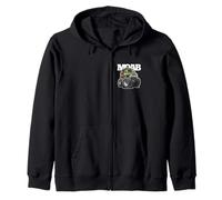 Moab Utah 4x4 Offroad Overlanding RV Camion Cartoon Design Felpa con Cappuccio