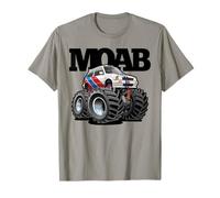 Moab Utah, Auto da Rally Fuoristrada 4x4, Design retrò Maglietta