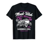 Moab Utah Hells Revenge 4x4 Vintage Design in Stile Invecchiato Maglietta