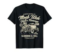 Moab Utah Hells Revenge 4x4 Vintage Design in Stile Invecchiato Maglietta