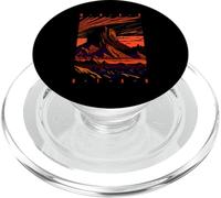 Moab Utah Retro Tramonto Scenico Red Rocks Butte Design PopSockets PopGrip per MagSafe