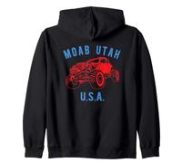 Moab Utah USA Fuoristrada Rock Crawler 4x4 Design Felpa con Cappuccio