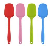 MOACC 4 Pezzi Spatole in Silicone da Cucina Utensili Cucchiaio, Spatola per Dolci, per Cottura e Miscelazione, Resistenti al Calore, Padella Antiaderente, Lunghezza 27 cm