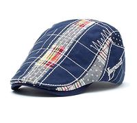MOACC M Basco in Cotone da Uomo Vintage, Cappello da Uomo Regolabile a Testa Bassa, Cappelli Baschi Scozzesi, Cappello da Uomo