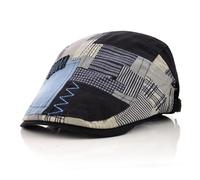 MOACC M Basco in Cotone da Uomo Vintage, Cappello da Uomo Regolabile a Testa Bassa, Cappelli Baschi Scozzesi, Cappello da Uomo