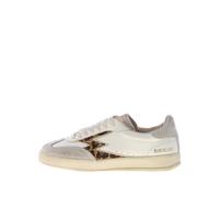 MOACONCEPT scarpe donna Sneaker Club De Luxe 28 pelle bianco con logo leopardo